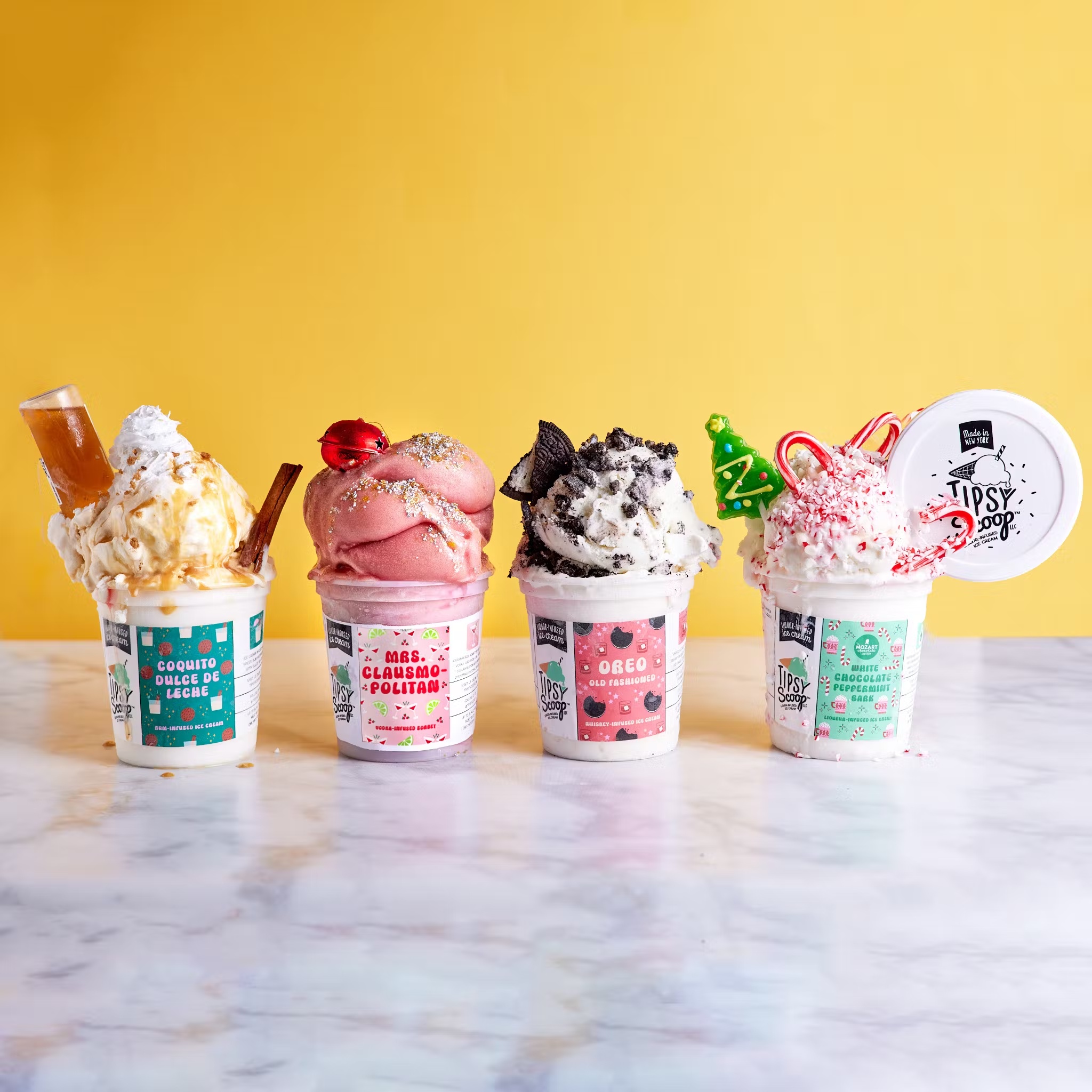 "Holiday Spirits" Boozy Ice Cream - 4 Pints