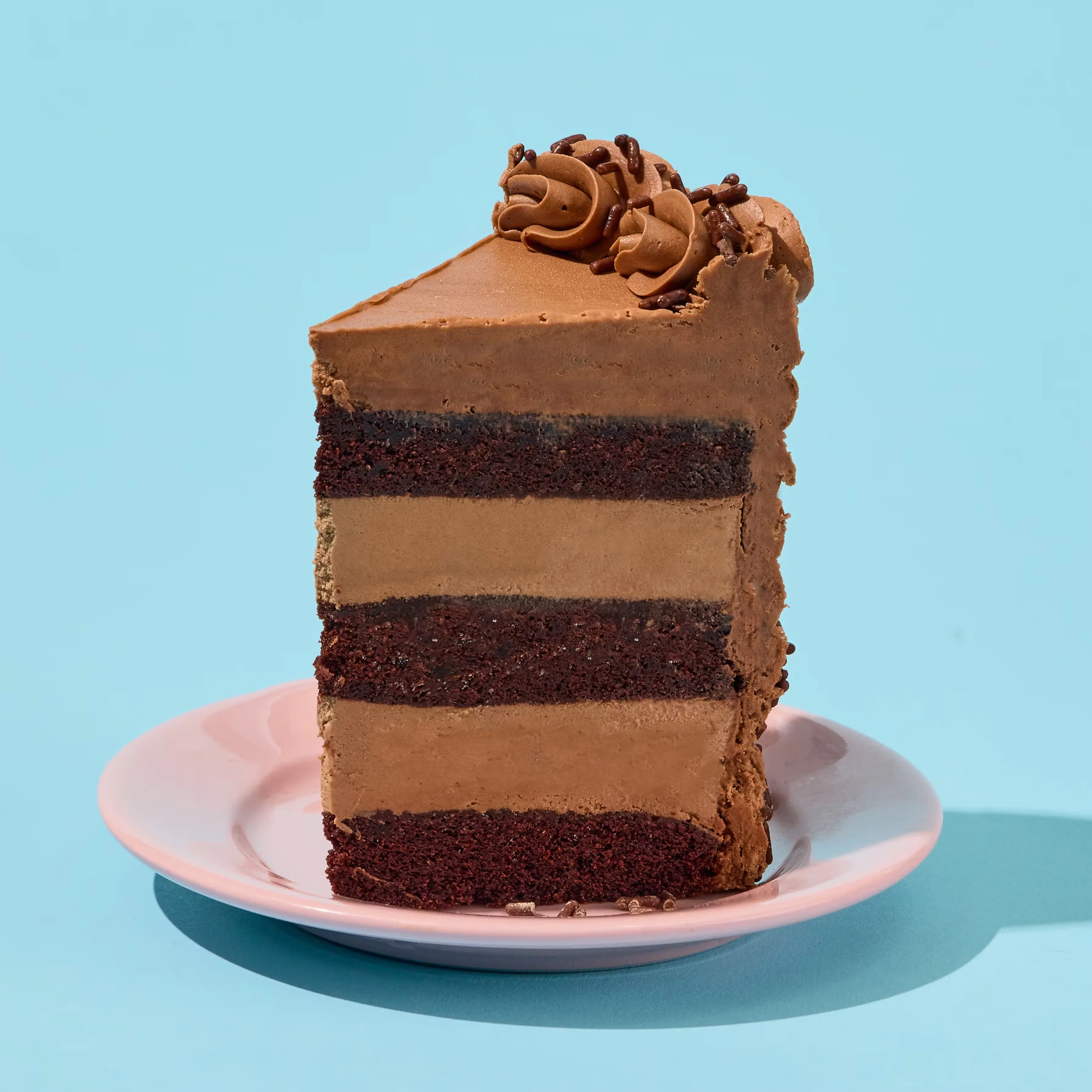Dark Chocolate Whiskey Boozy Ice Cream Cake