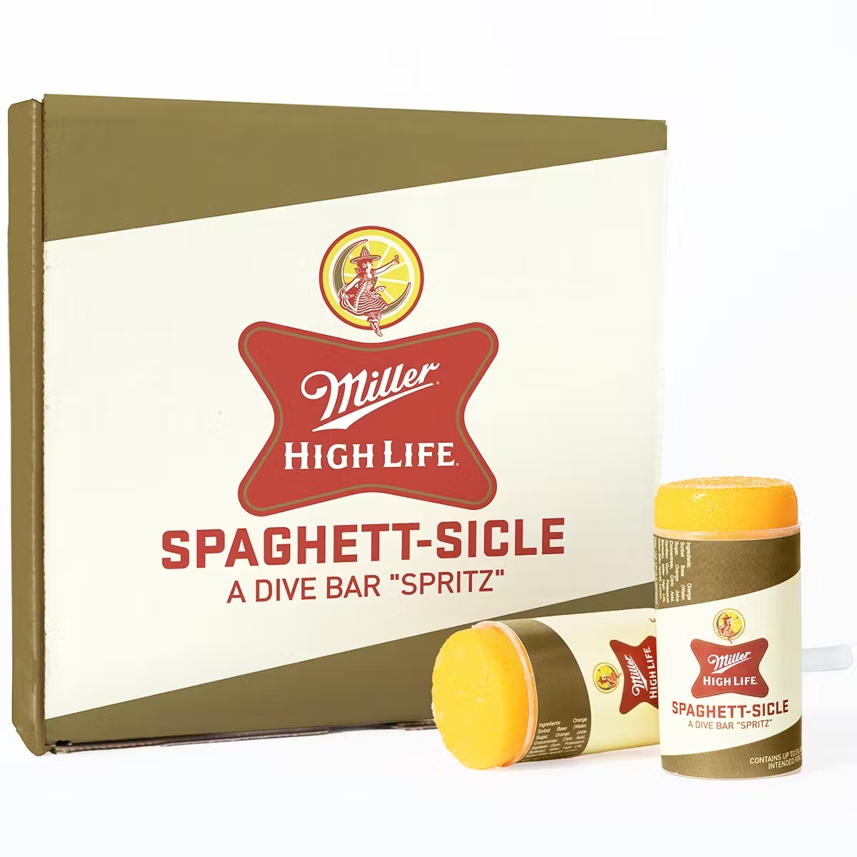 Tipsy Scoop x Miller High Life "Spaghett-sicle" Push-Up Pop - 6 Pack