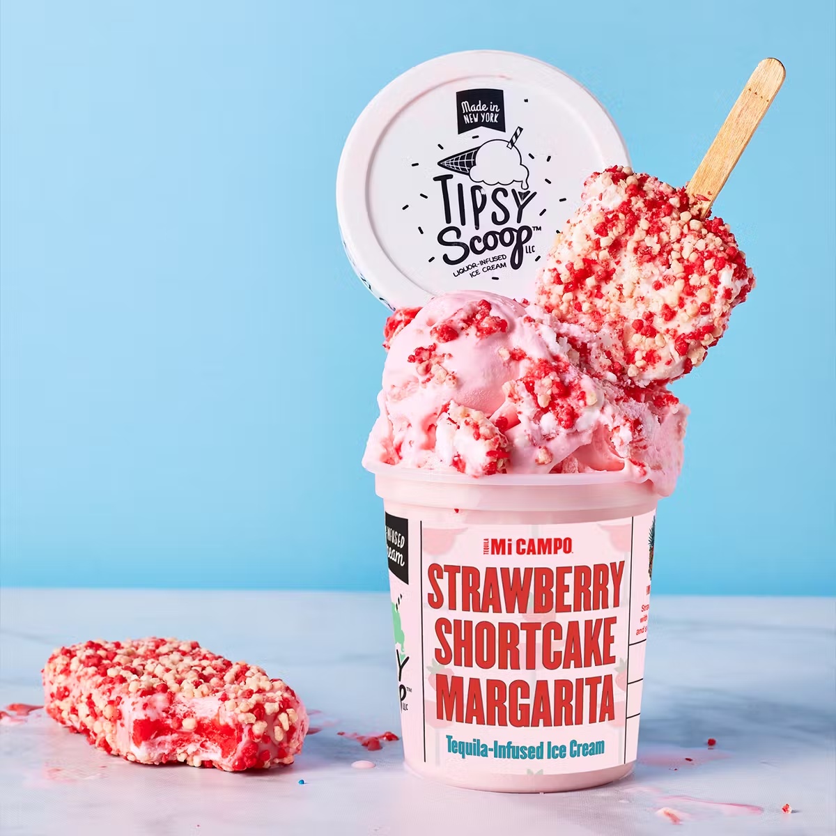 Strawberry Shortcake Margarita Boozy Ice Cream - 4 Pack