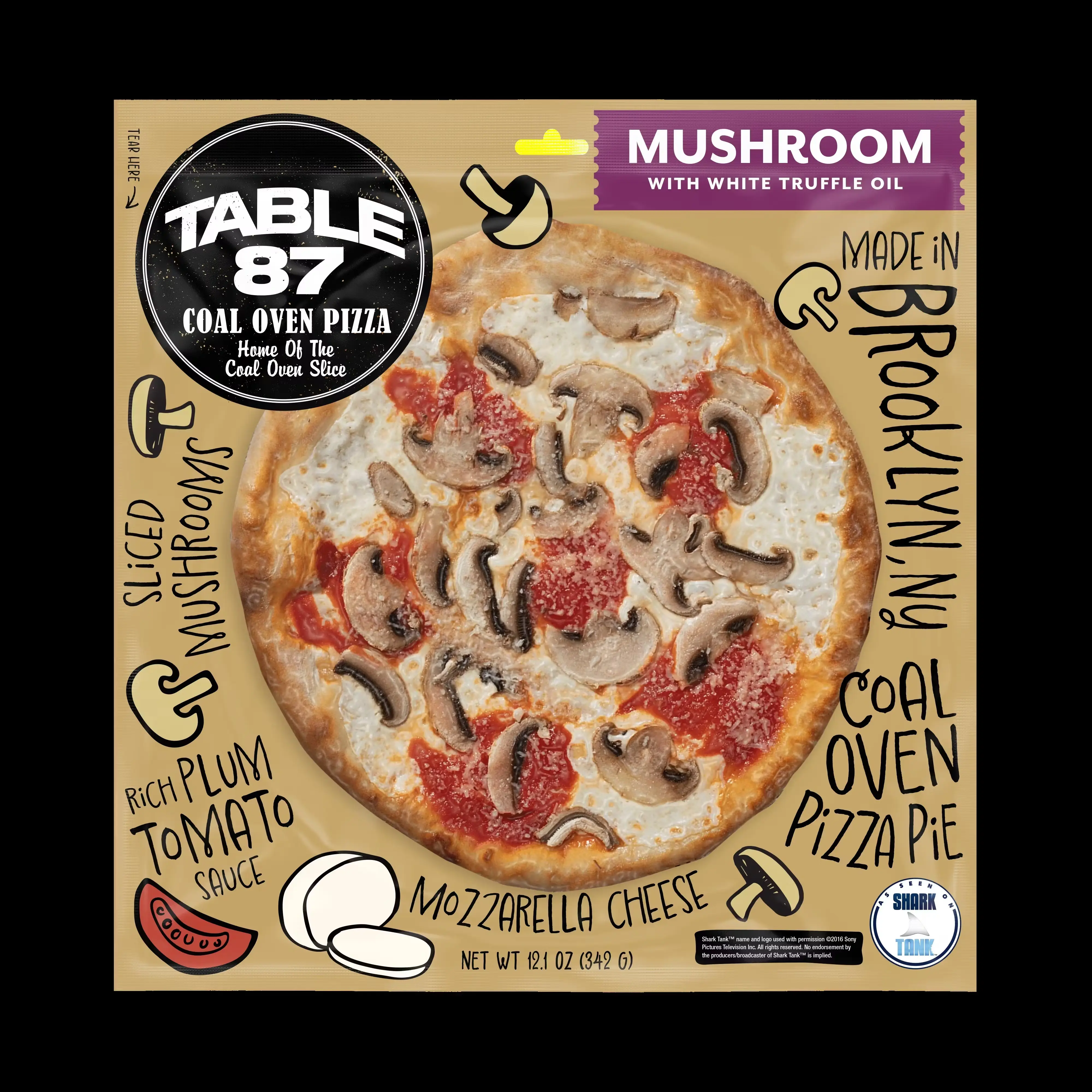 Coal Oven Mushroom Pizzas