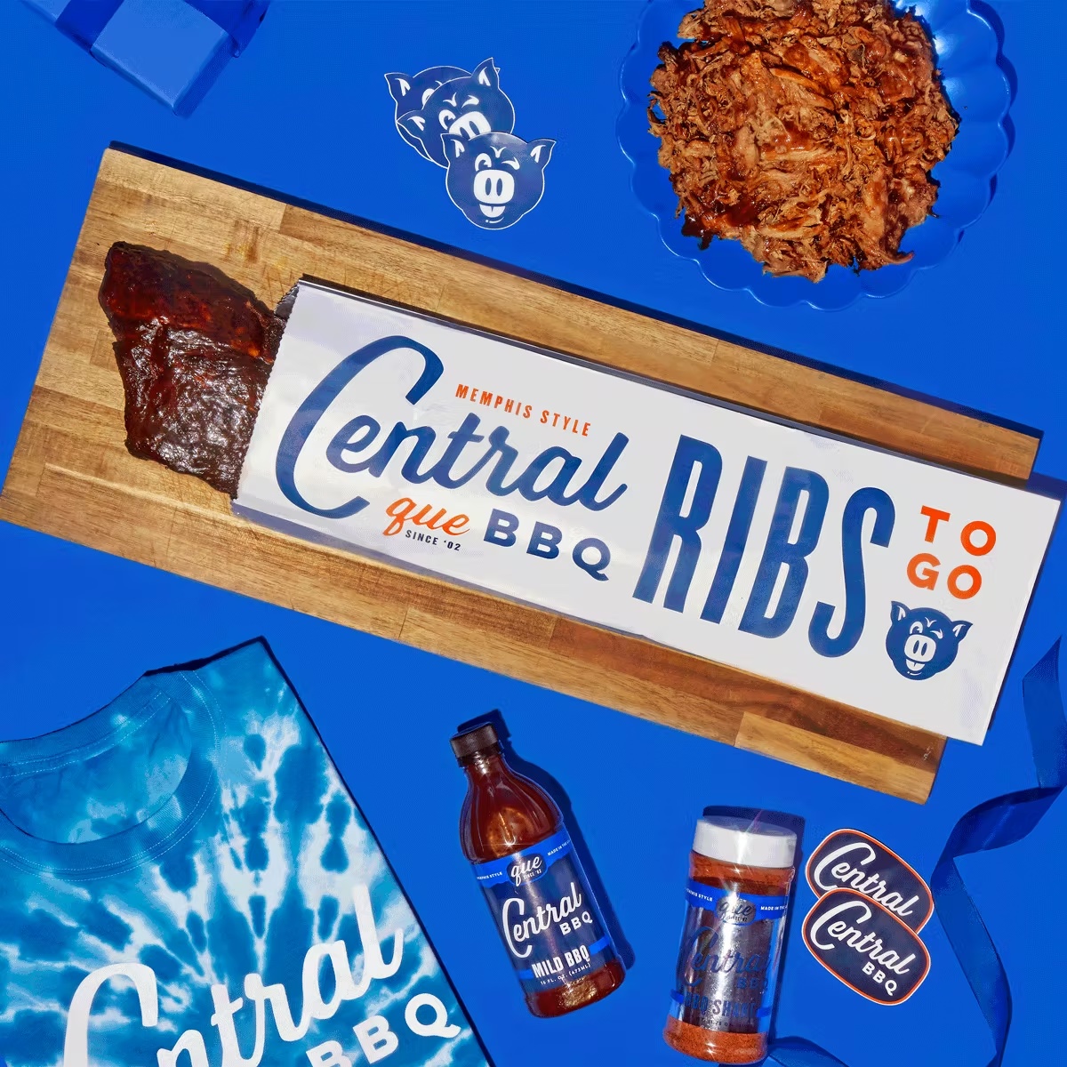 Ribs & Pulled Pork Dinner for 4