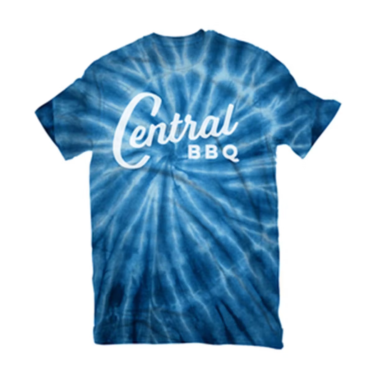 Central BBQ Blue Tie-Dye T-Shirt