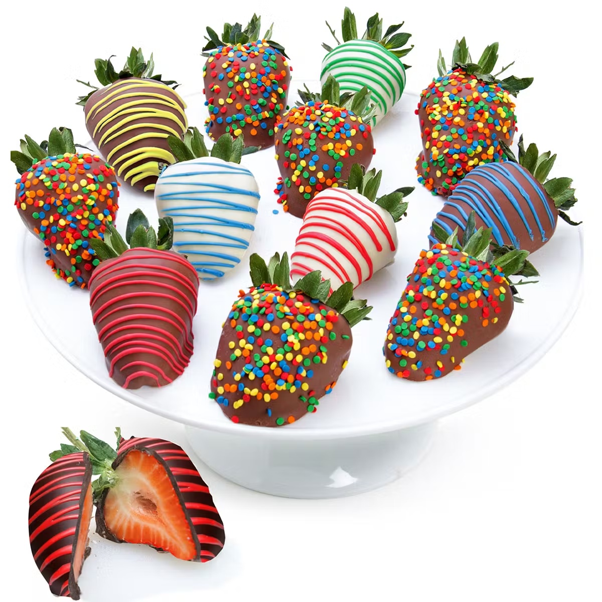 Celebration Belgian Chocolate Covered Strawberries - 12 Pack