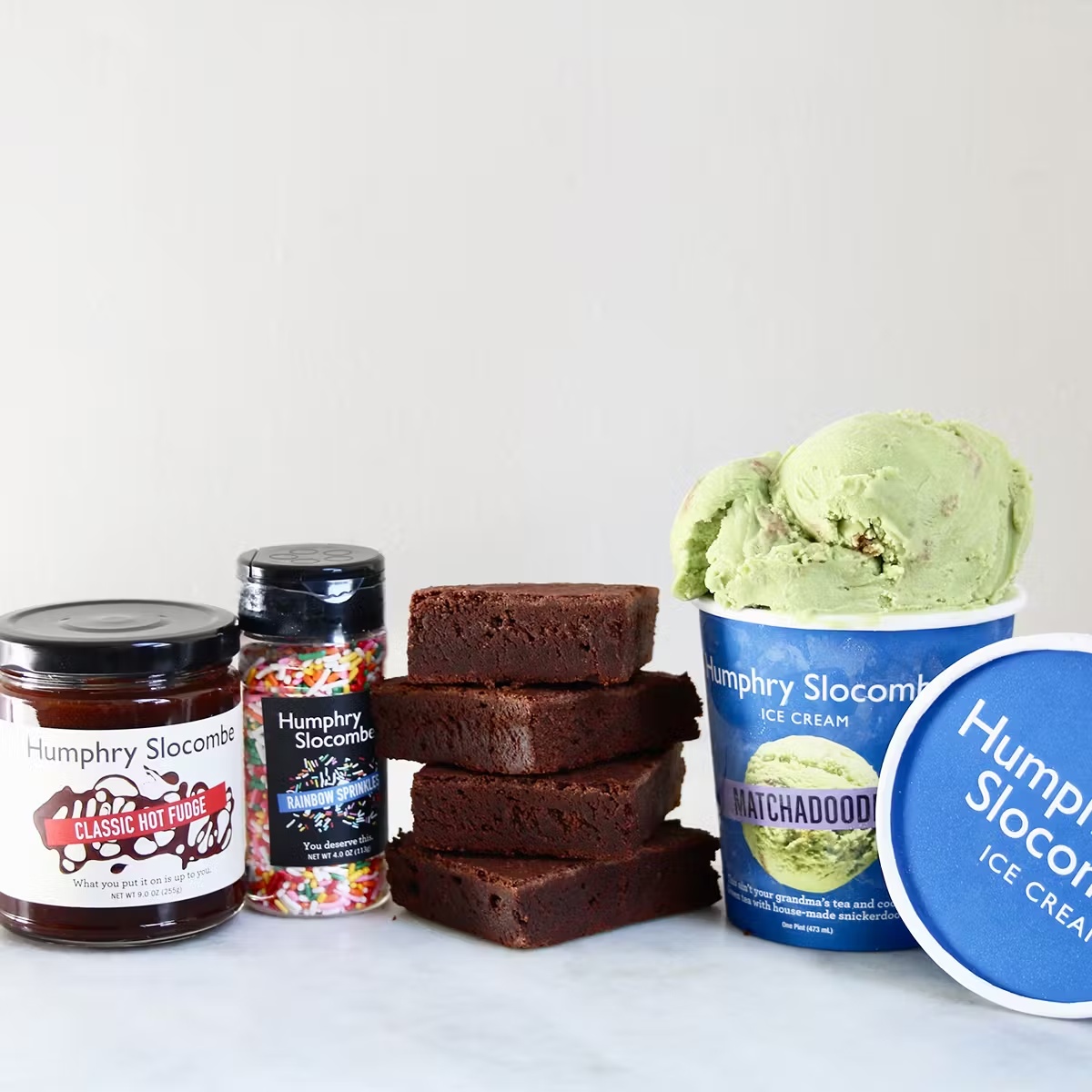 Brownie a la Mode Sundae Kit for 4