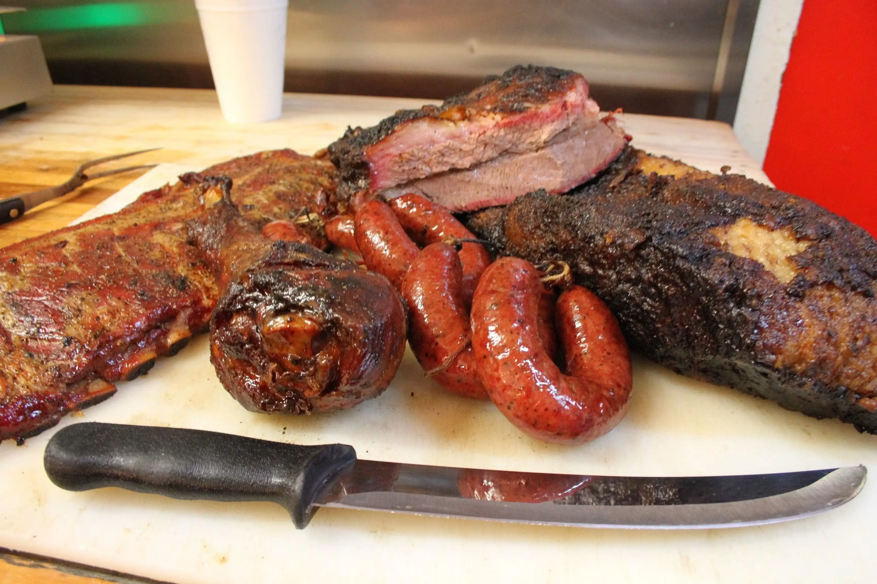 Davila's Party Pack- Texas Hot Links, Ribs & Brisket