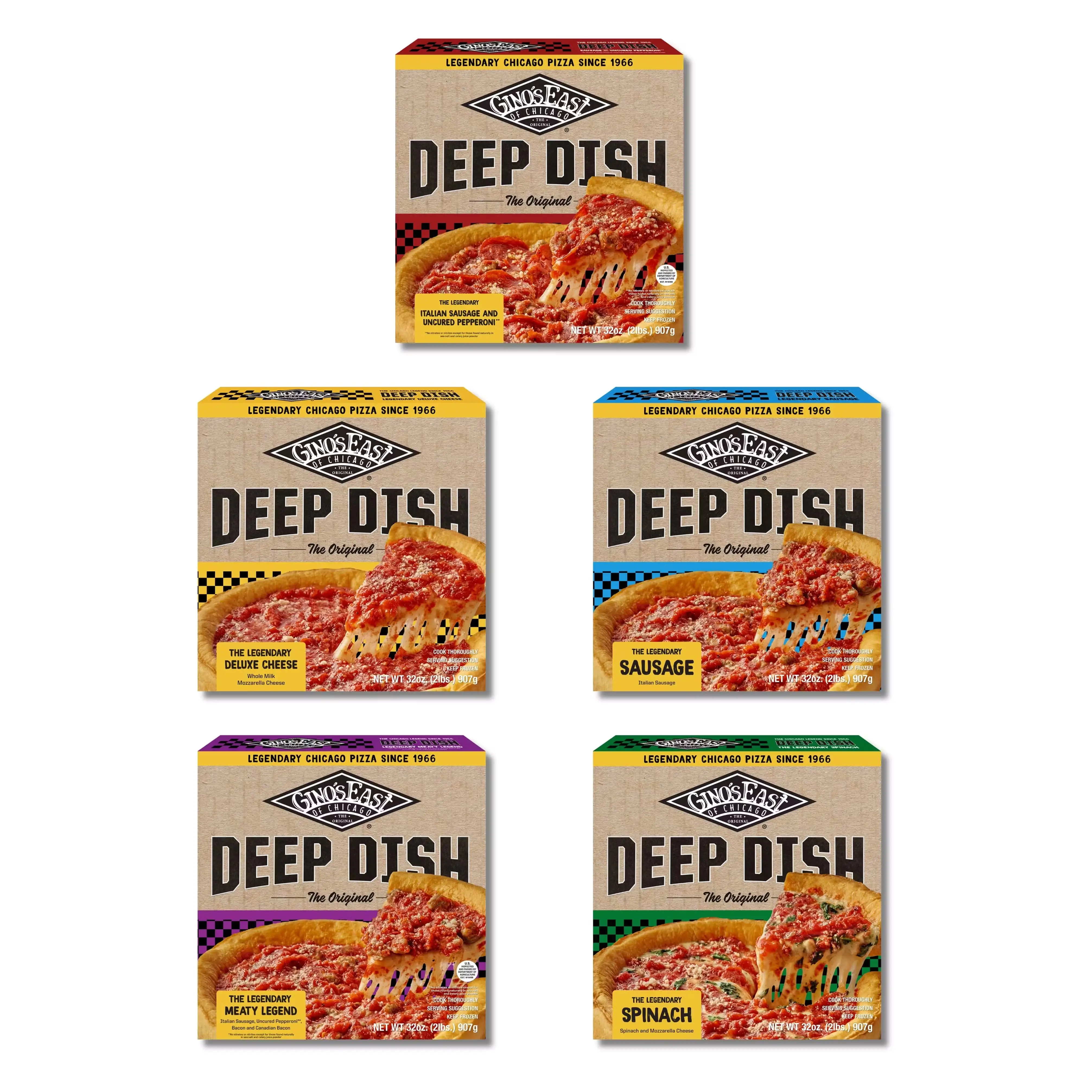 Chicago Deep Dish Pizza Box - Choose Your Own 5 Pack