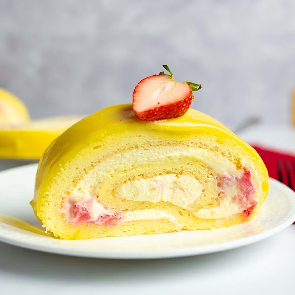 Passionfruit Roulade Cake