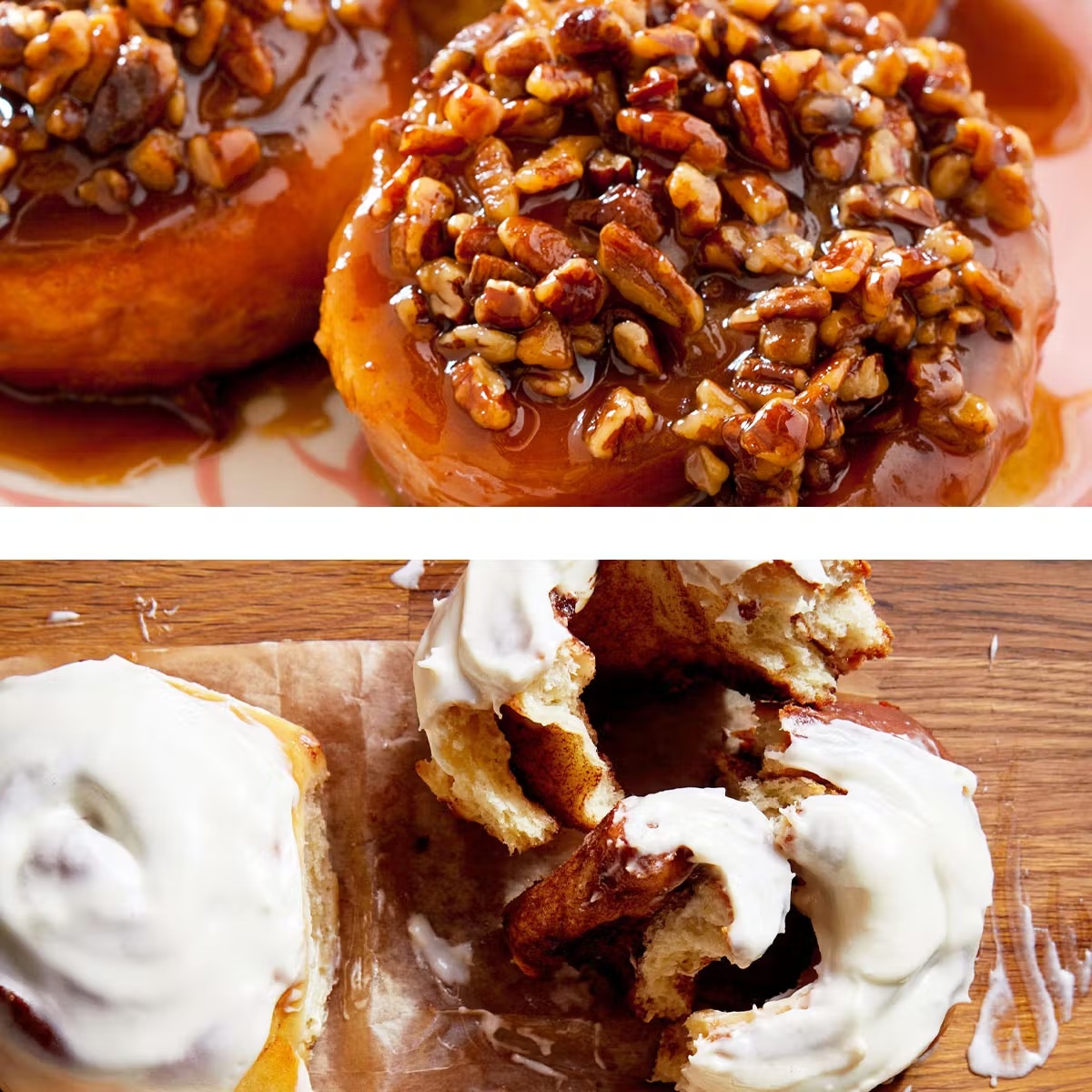 Sticky Buns + Cinnamon Rolls (Ready to Bake) - 8 Pack