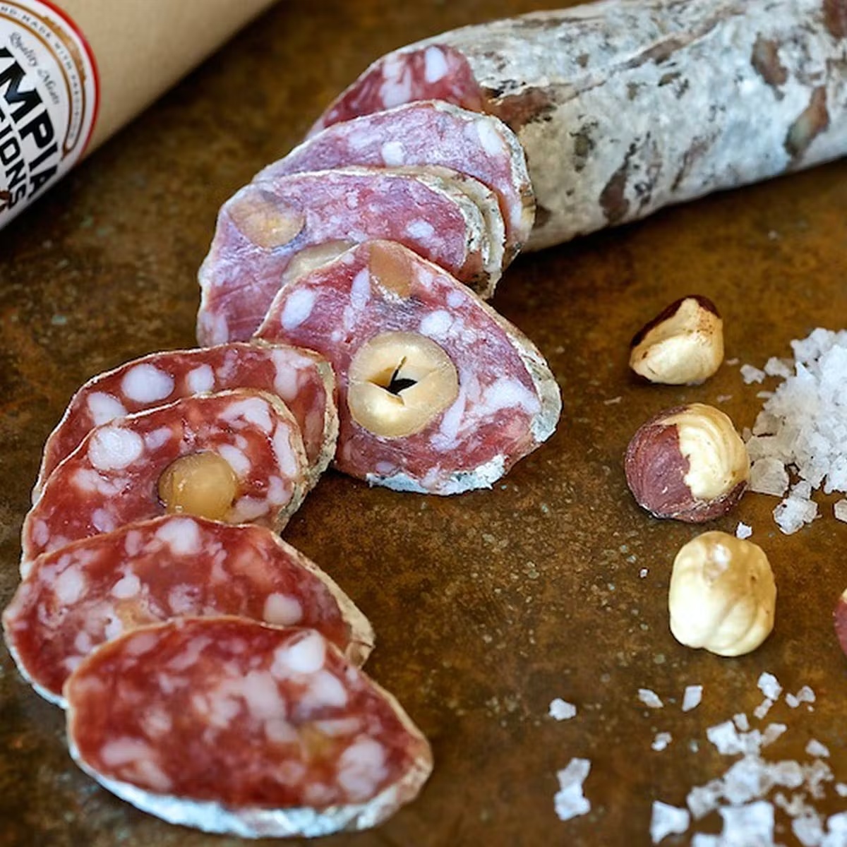 French Salami Sampler with Red Gift Box