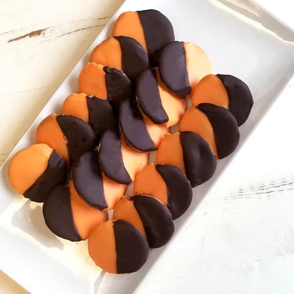 Fall Mini Black and Orange Cookies - 3 Pack (Kosher)