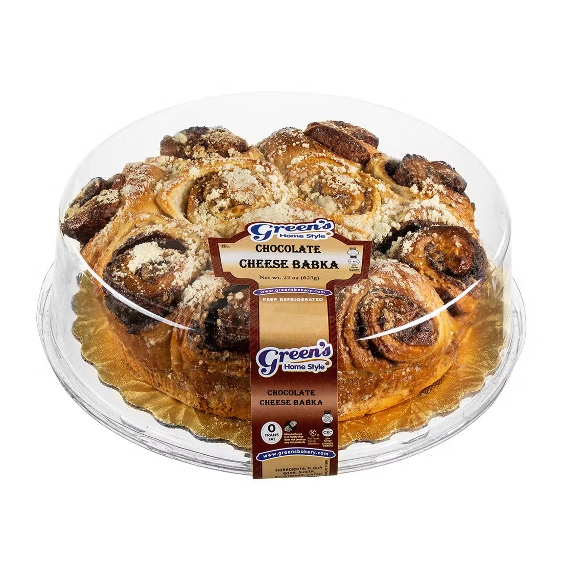 Round Chocolate Cheese Babka (Kosher)