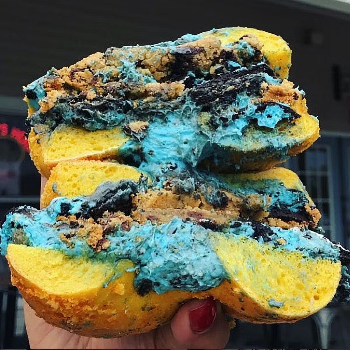Cookie Monster Back To School Bagels