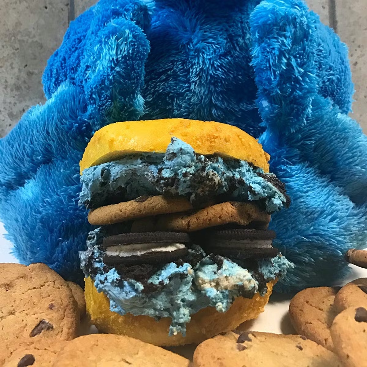 Cookie Monster Back To School Bagels