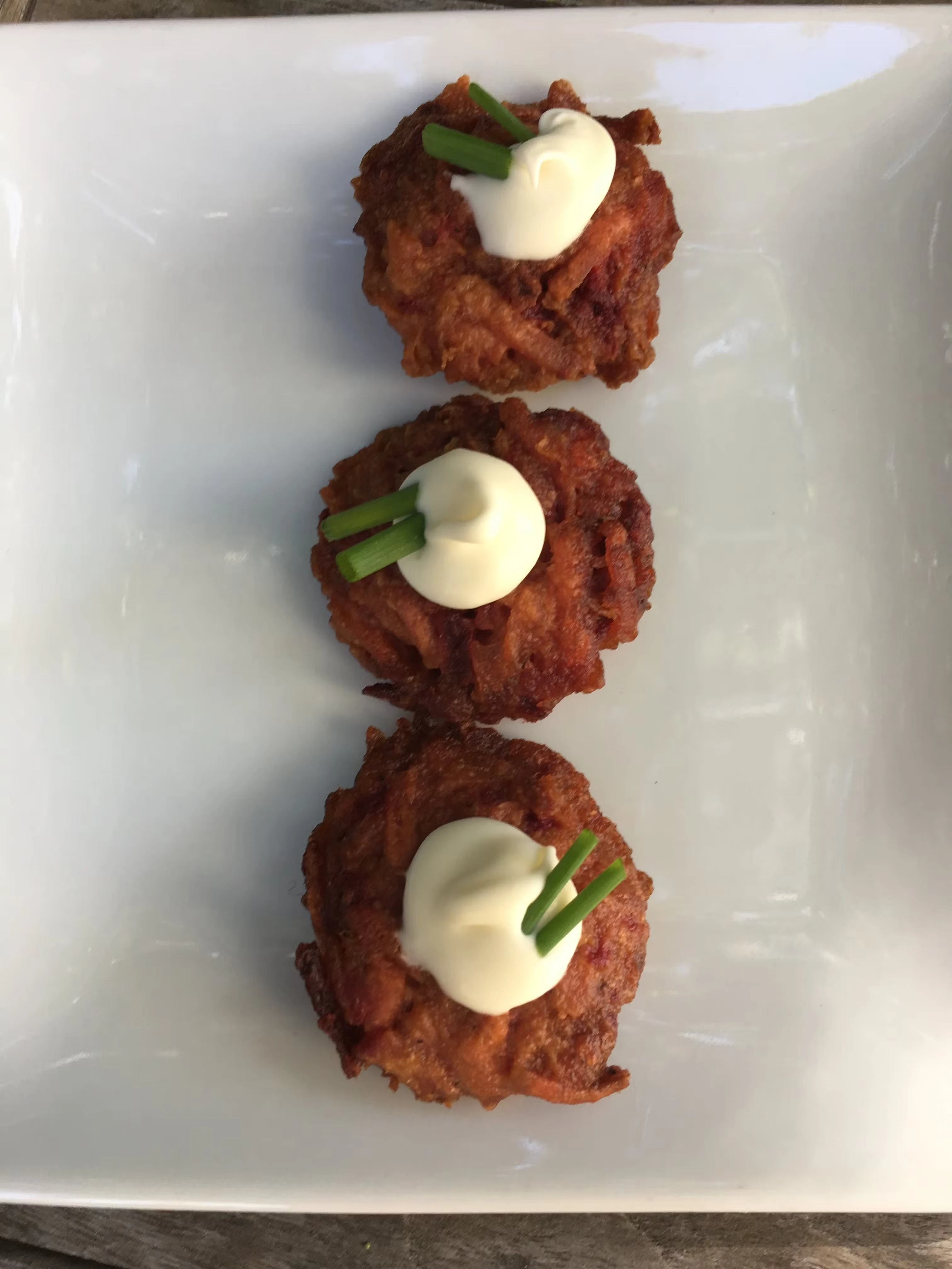 Bite Sized Vegan Beet Flavored Latkes - 48 Pack
