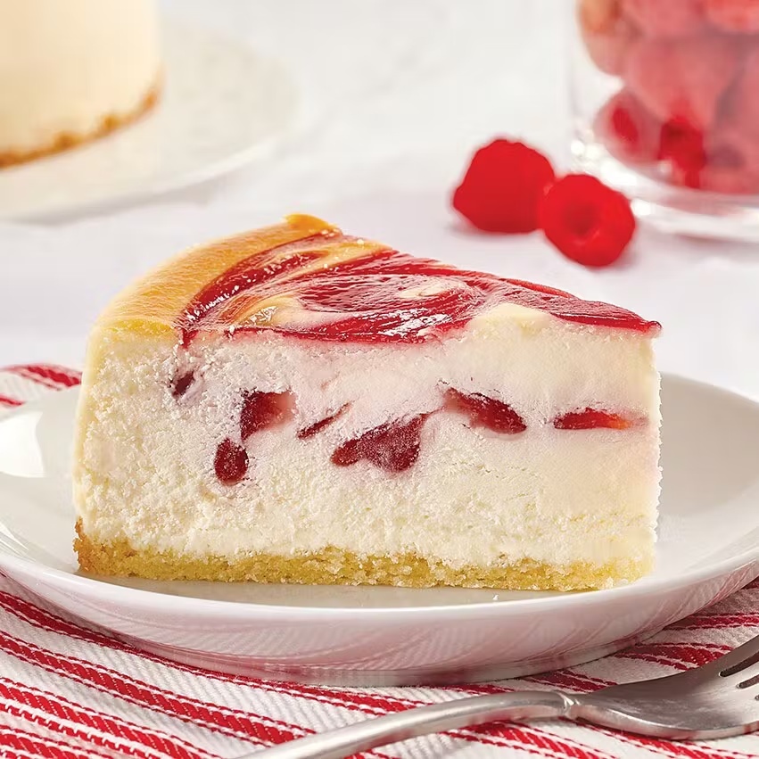 Raspberry Swirl Cheesecake