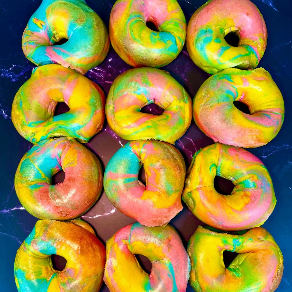 Tie Dye Bagel Dozen