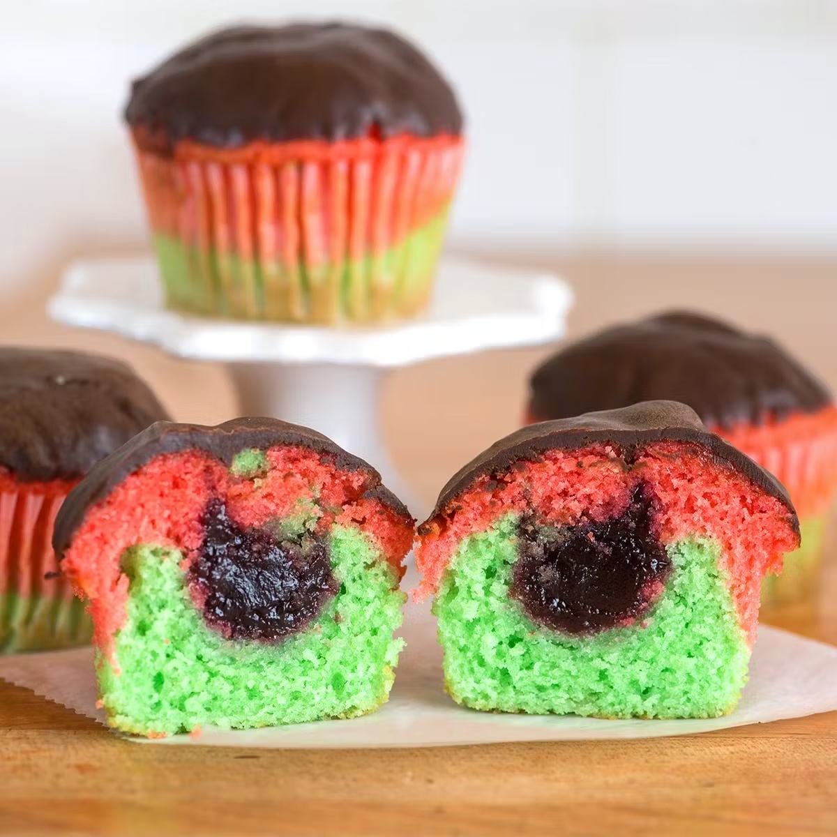 Rainbow Cookie Cupcake Dozen
