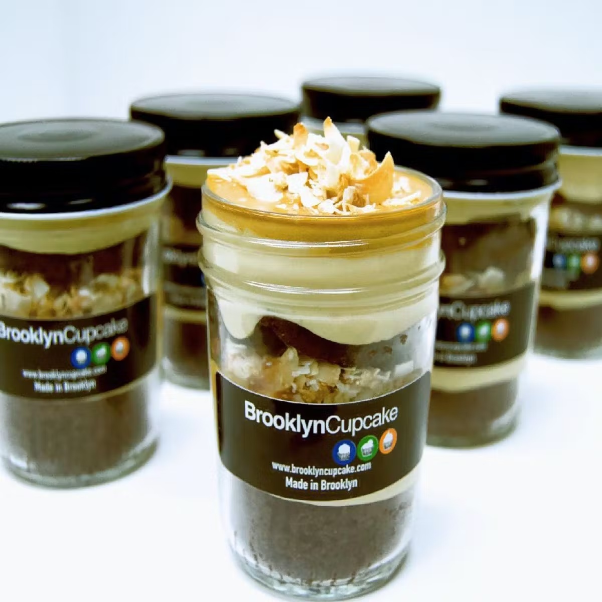 Samoa Cupcake Jars - 6 Pack