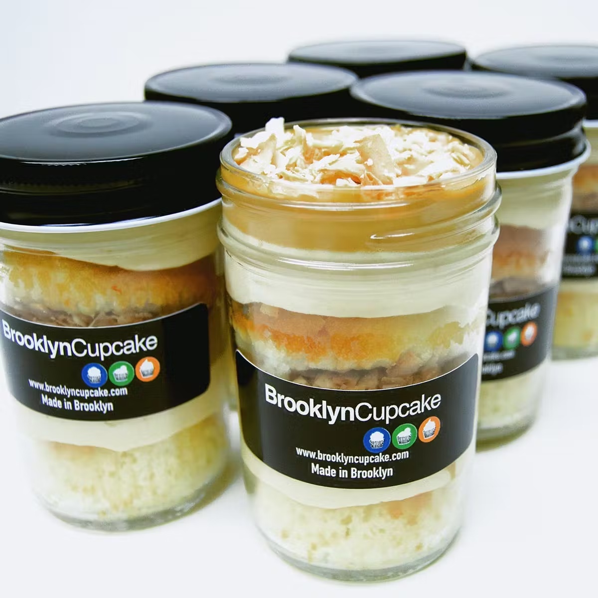 Toasted Coconut Cupcake Jars - 6 Pack
