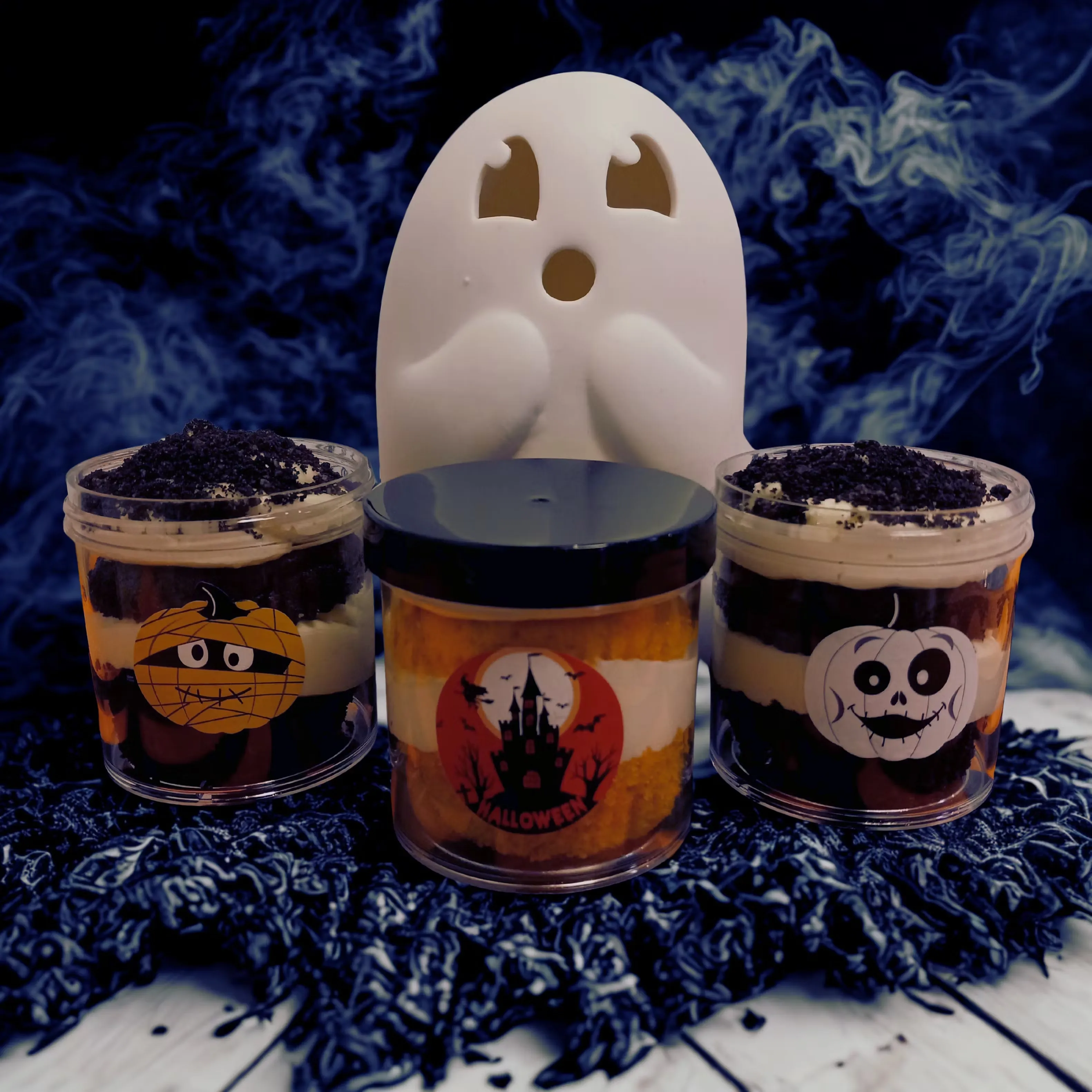 Halloween Cake Jars