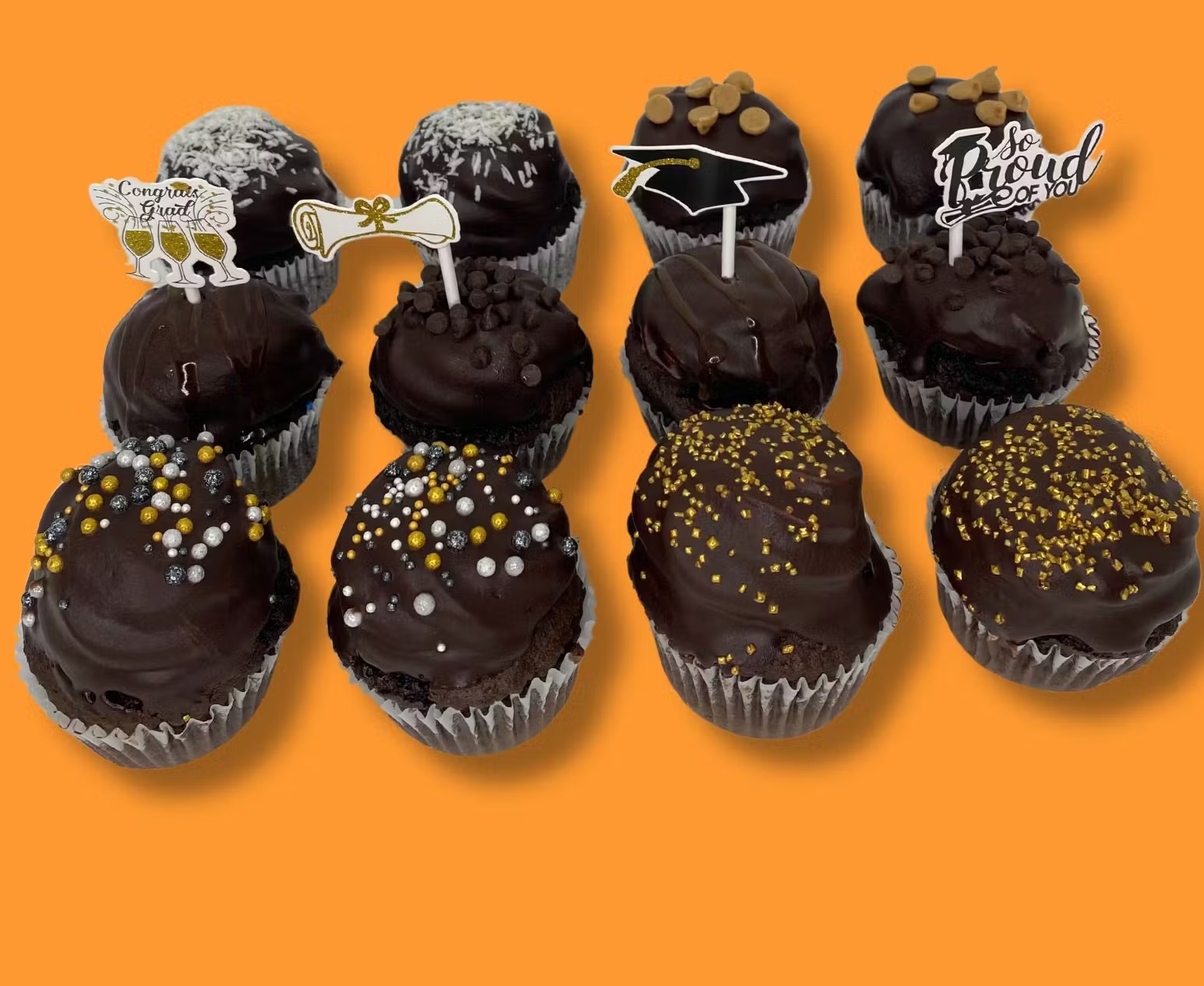 Chocolate Dipped Love Cupcakes