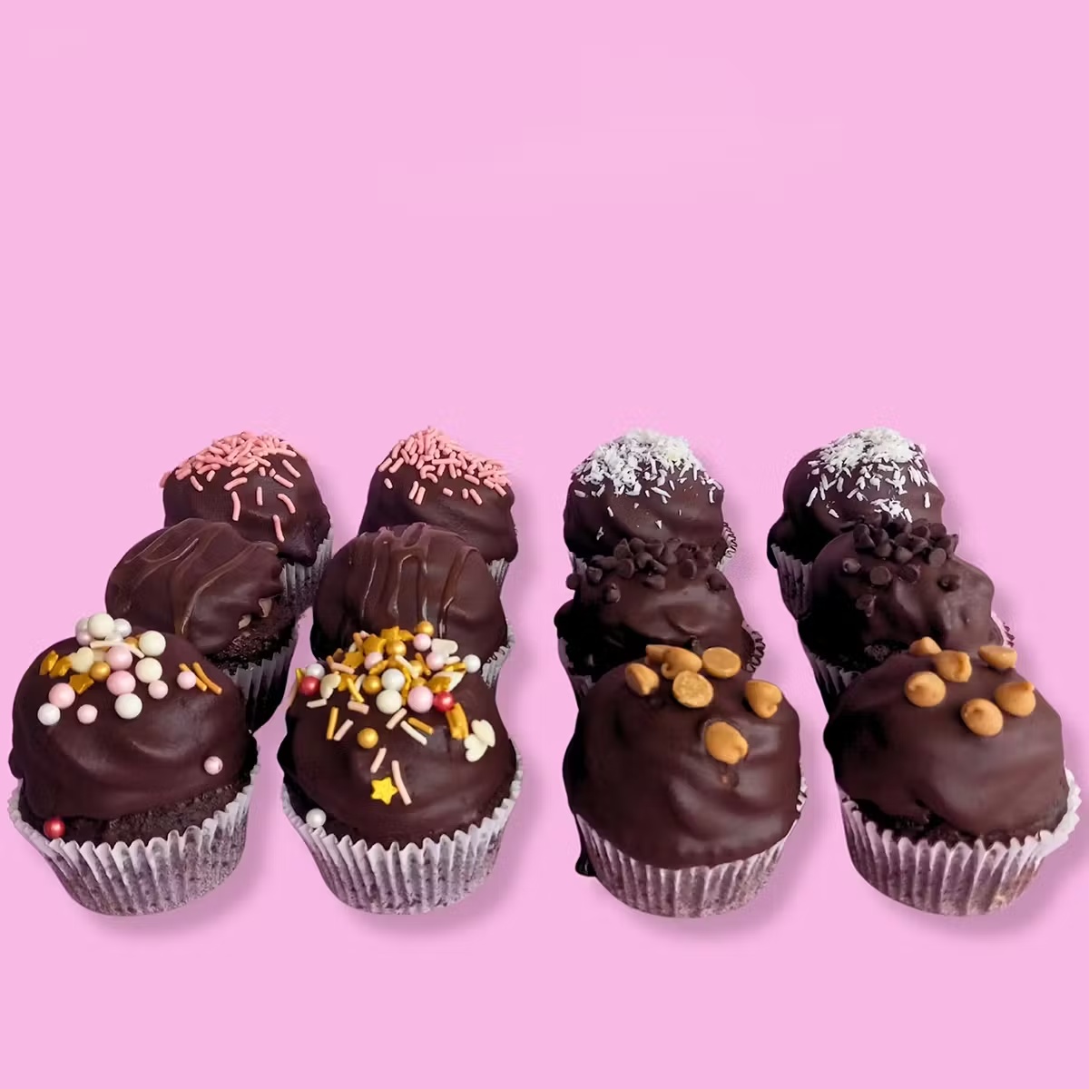 Mother's Day Callebaut Chocolate Cupcakes - 12 Pack