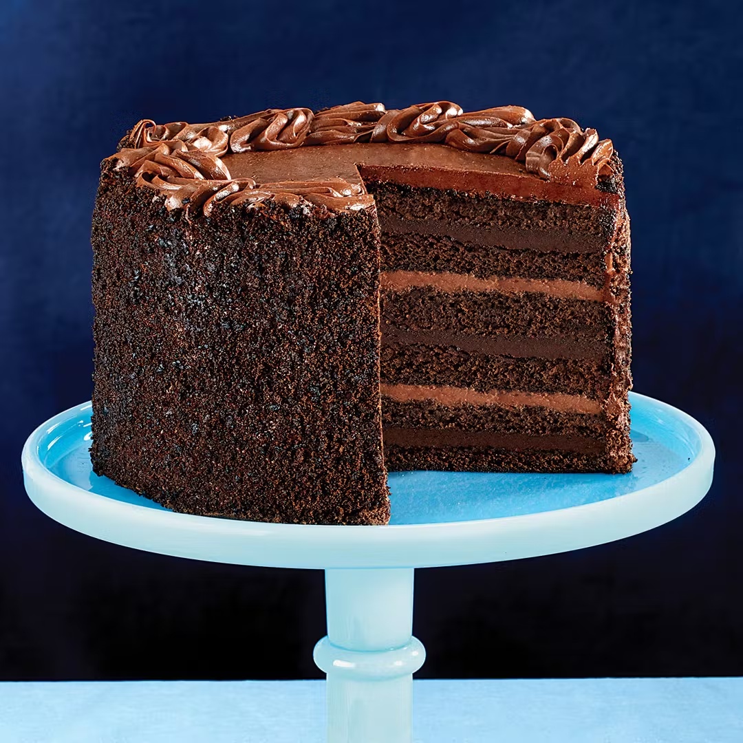 Chocolate Fudge Skyscraper Layer Cake