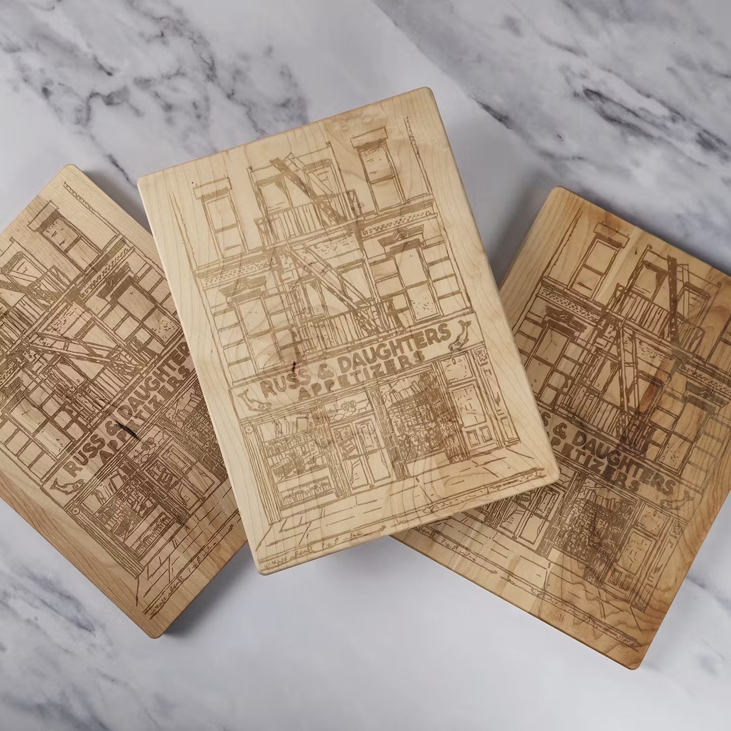 Russ & Daughters Custom Engraved Serving Board