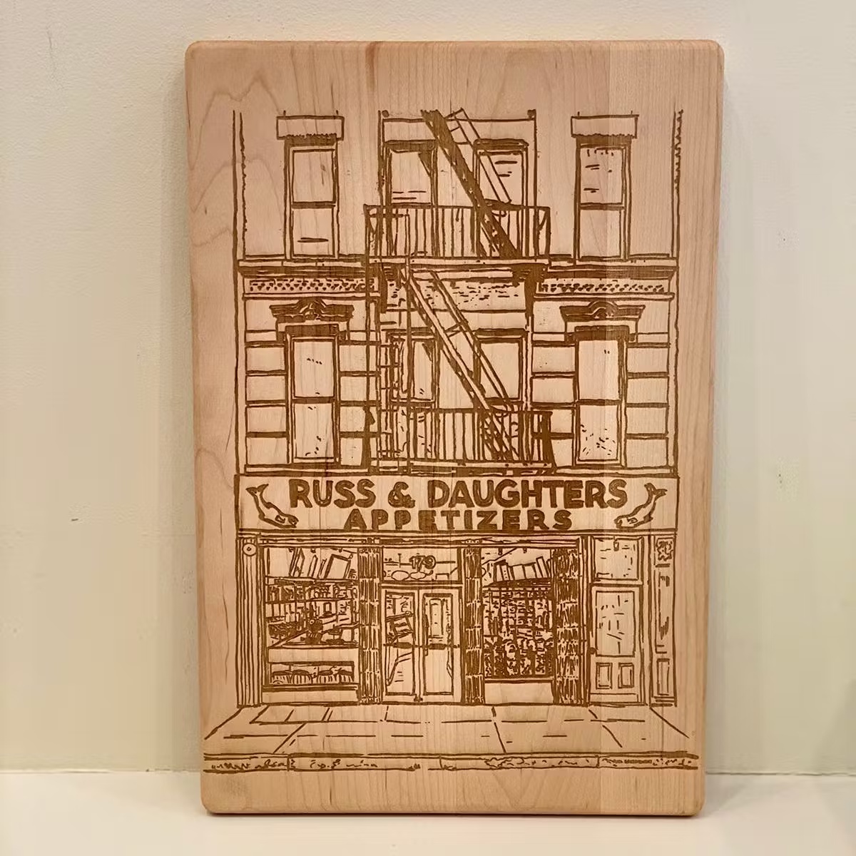 Russ & Daughters Custom Engraved Serving Board
