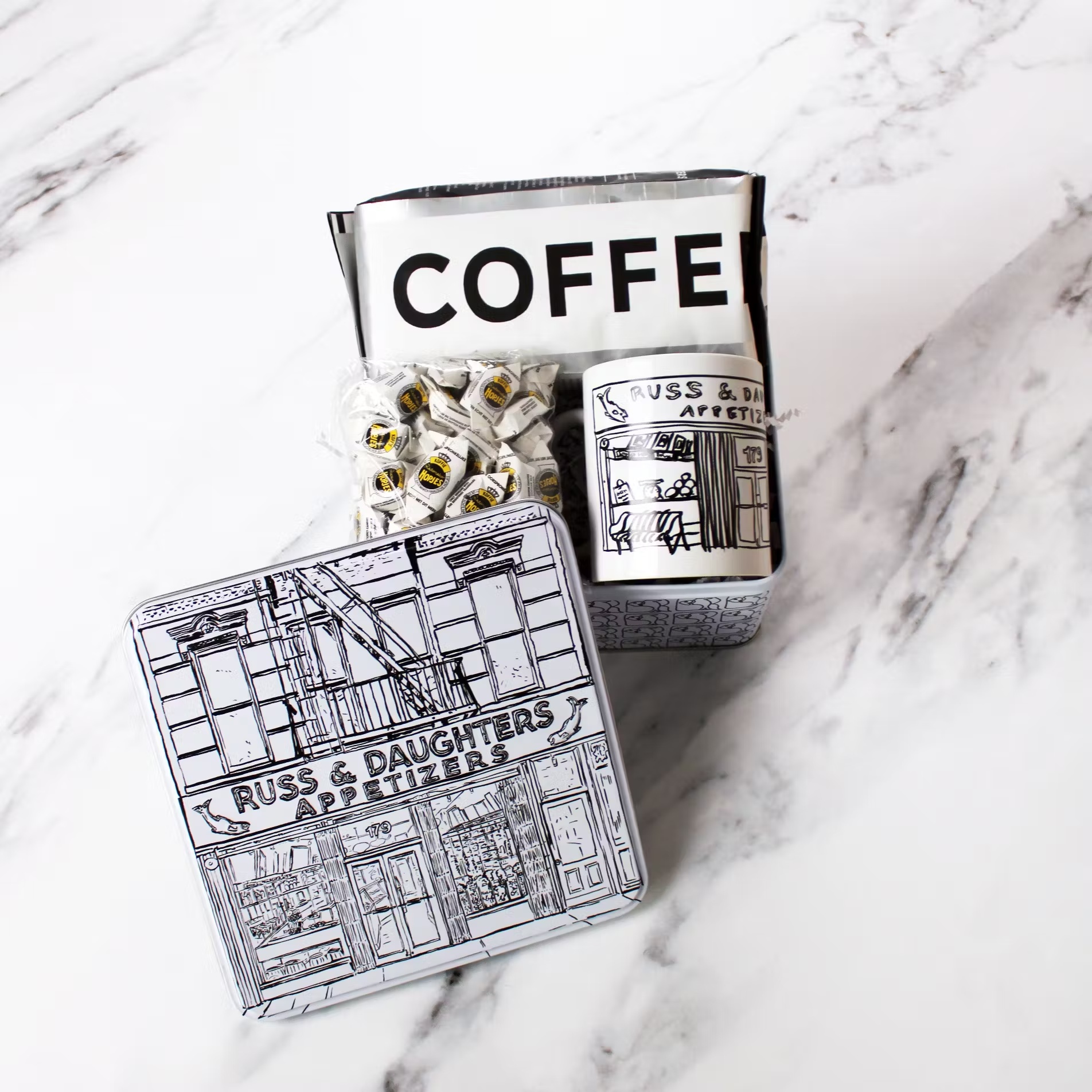 Russ & Daughters Coffee + Candies Gift Set