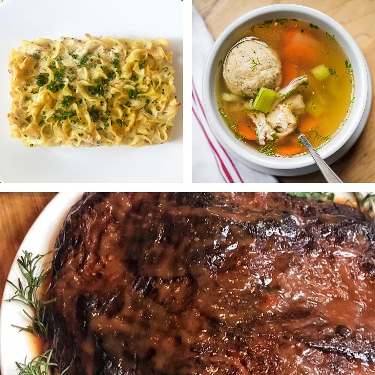Brisket + Matzo Ball Soup + Kugel Passover Dinner for 4-6