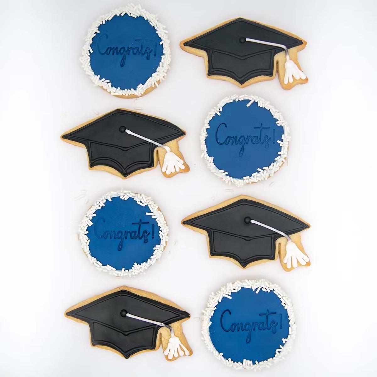 Graduation Sugar Cookie Assortment - 8 Pack
