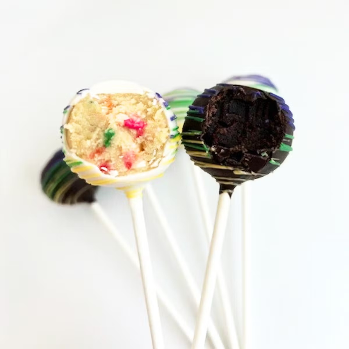 Mardi Gras Cake Pops