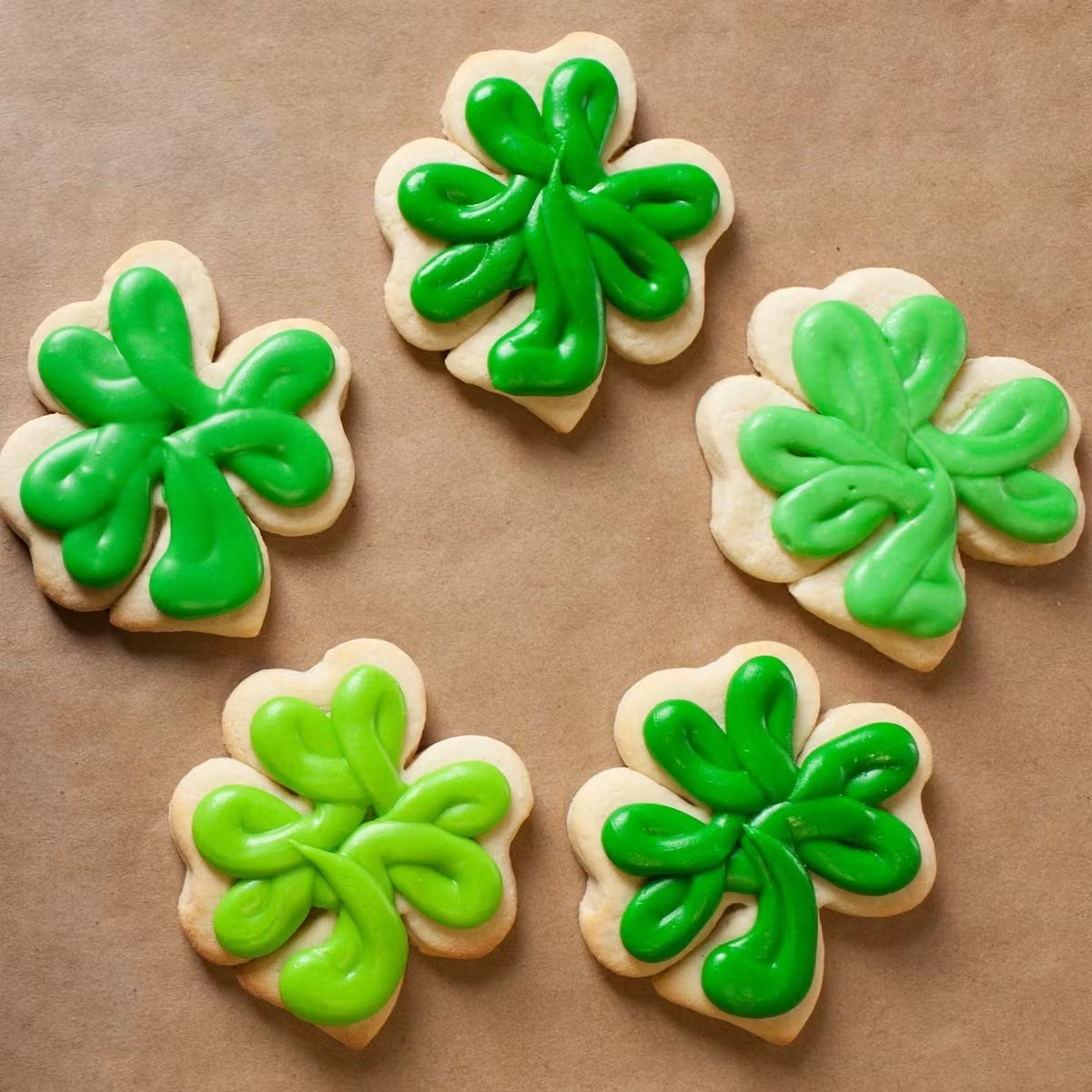 Shamrock Sugar Cookies