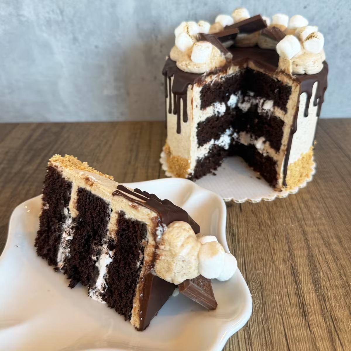 S'mores Brownie Torte