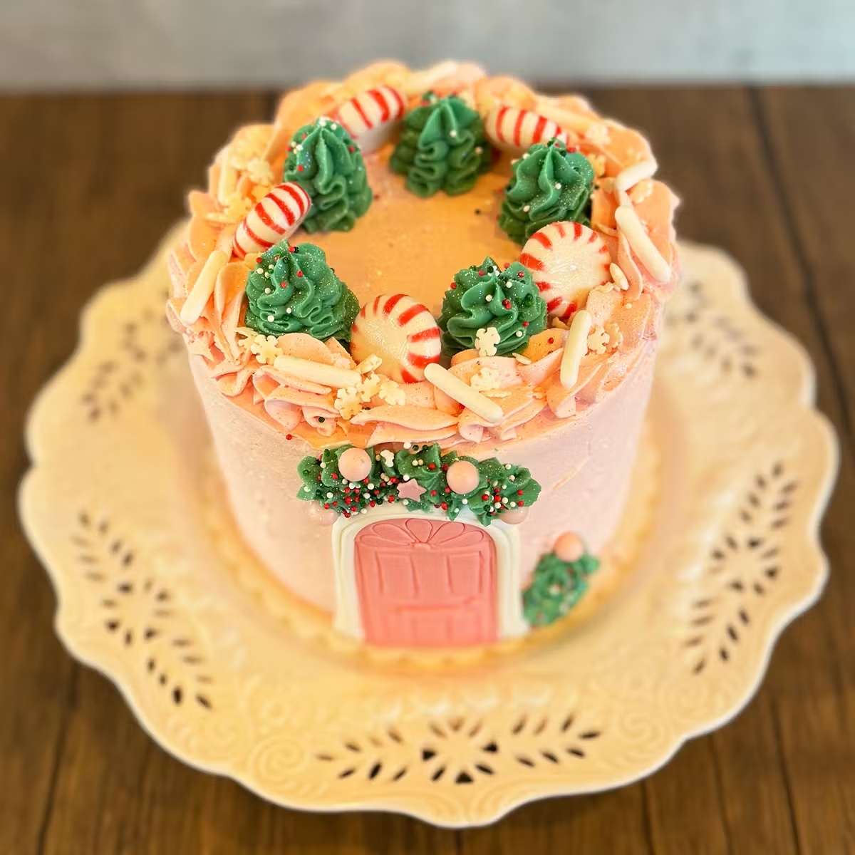 "Christmas at Nadia's" Peppermint Hot Cocoa Cake