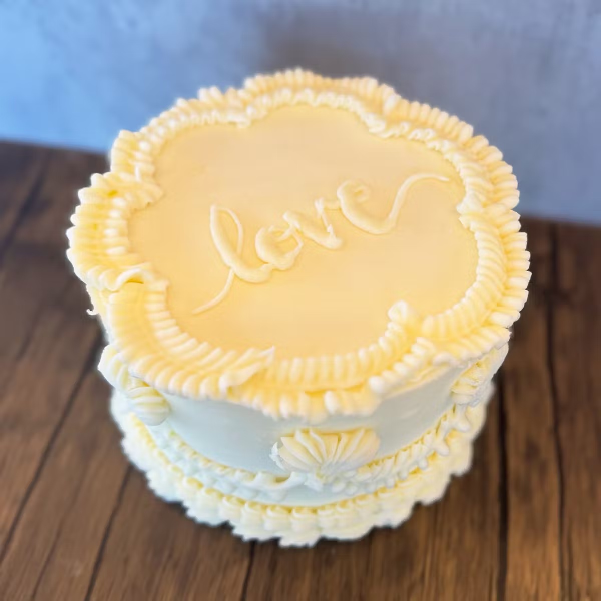 "Vintage Valentine" Almond & Raspberry Cake