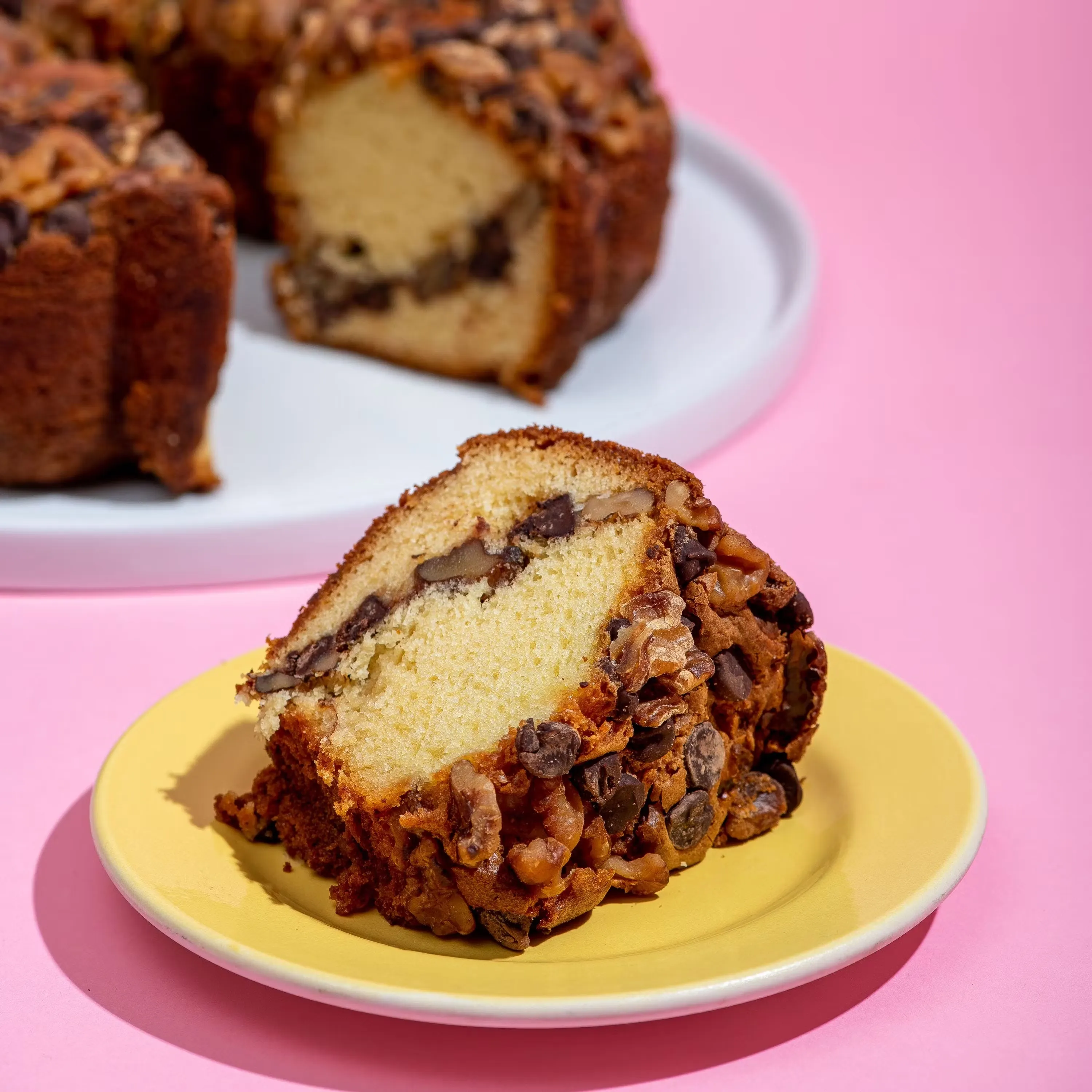 Chocolate Chip Walnut Coffee Cake
