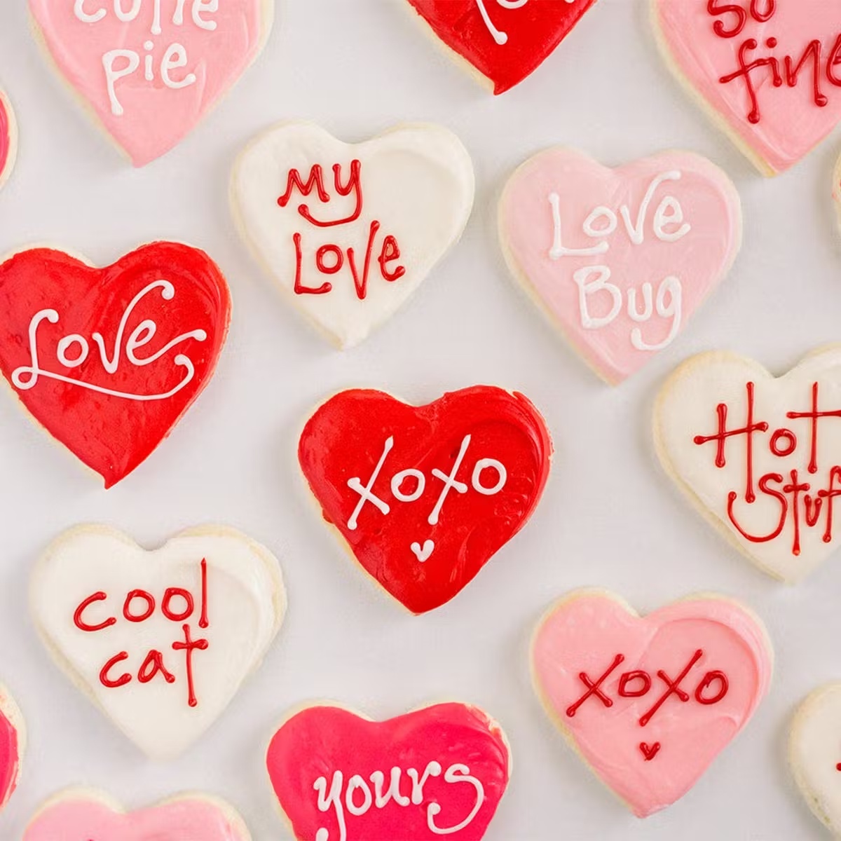 Conversation Heart Sugar Cookies