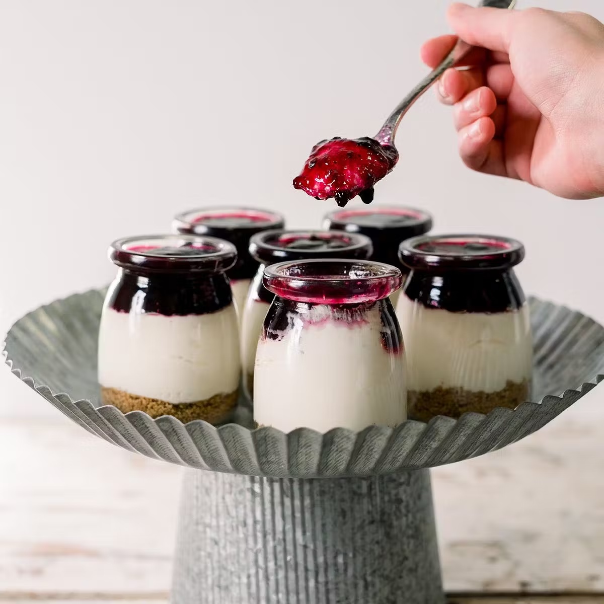 Montana Huckleberry Cheesecake Jars