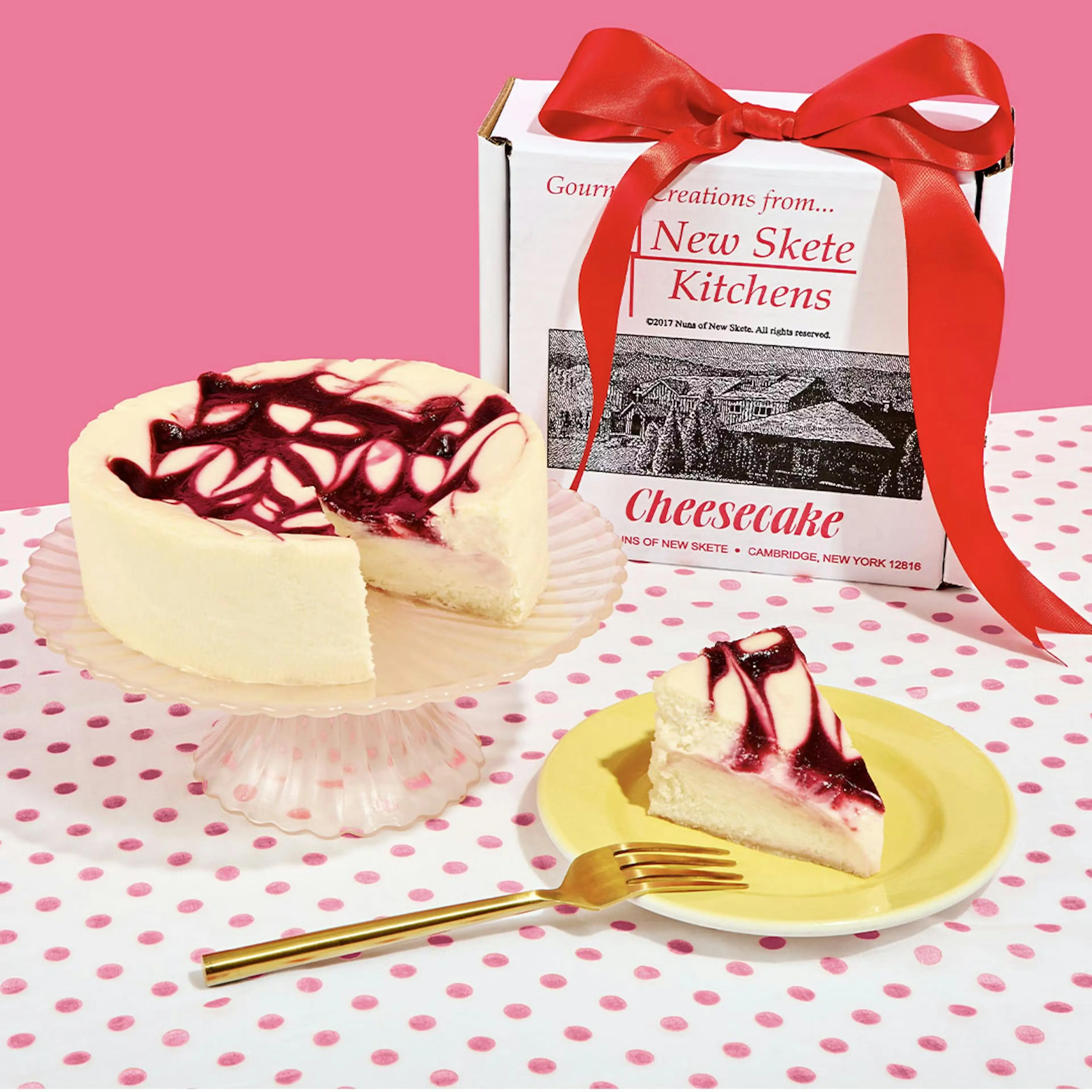 Raspberry Ripple Cheesecake - 6"