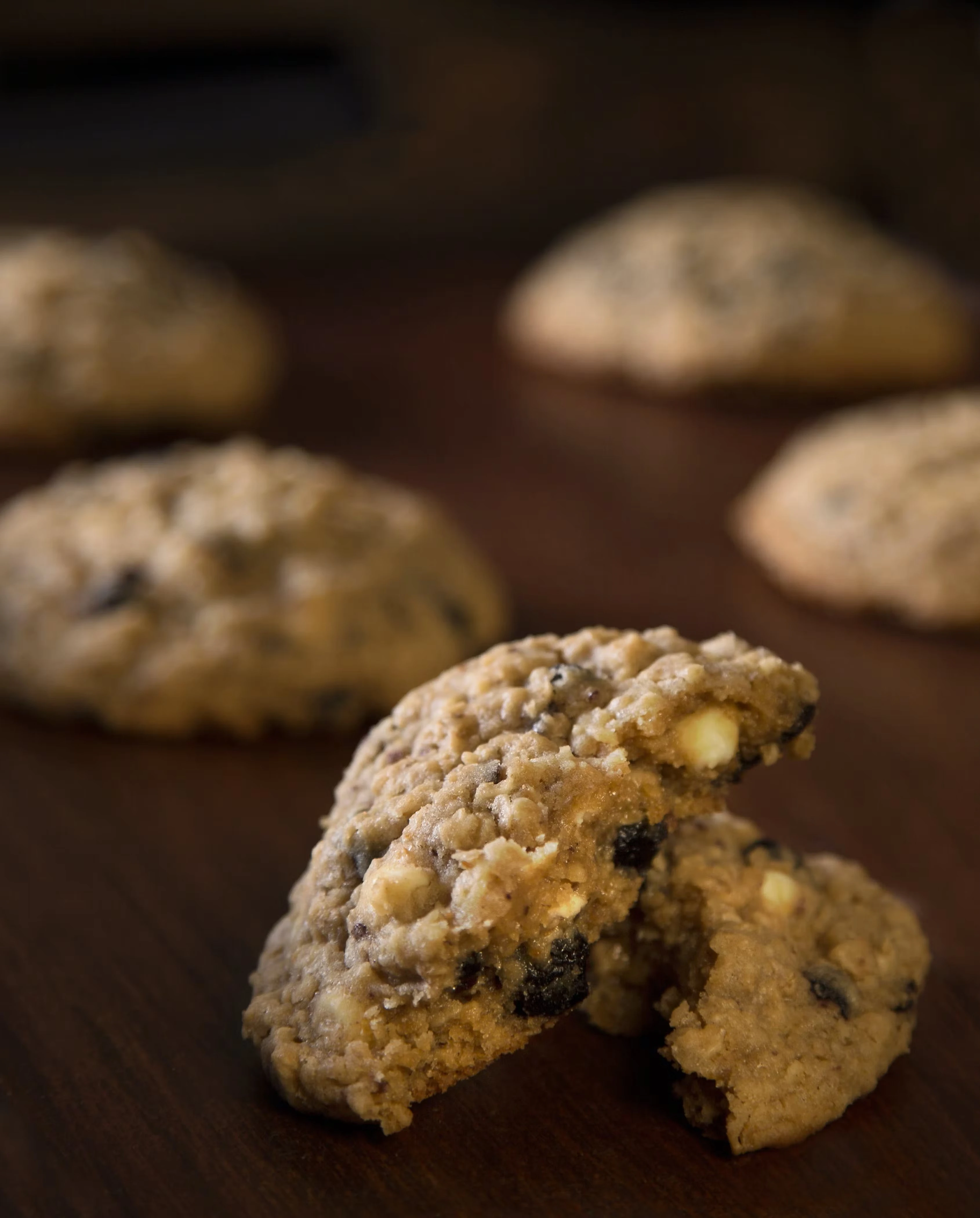 Blueberry White Chocolate Oatmeal Cookies