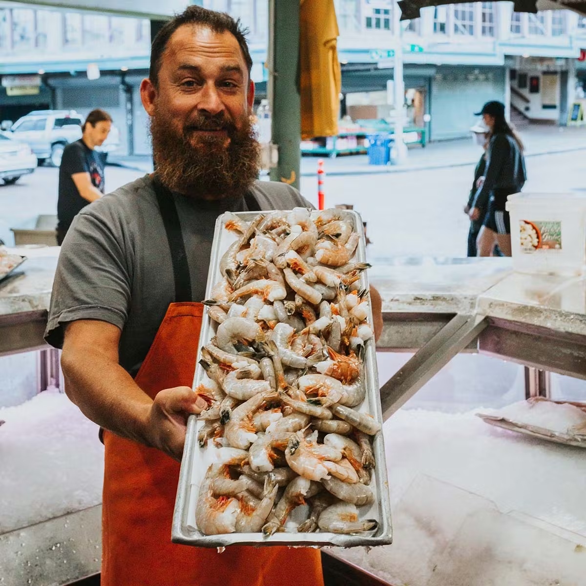 Medium Gulf Prawns - Wild, USA, 1 lb
