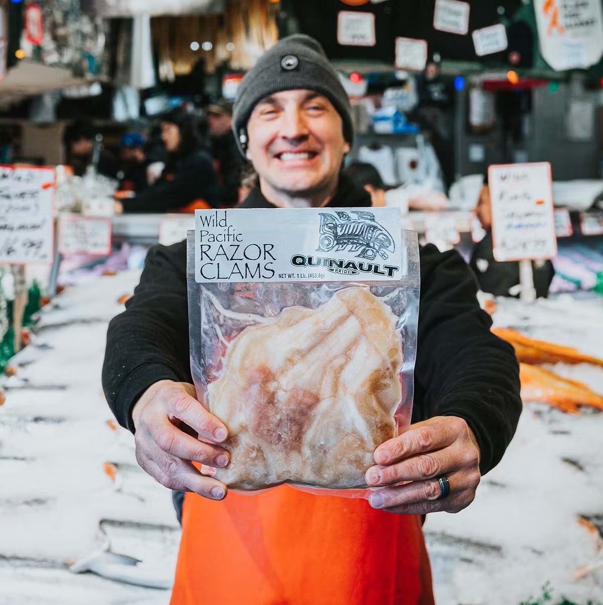 Razor Clams - Wild, Shelled, USA, 1 lb