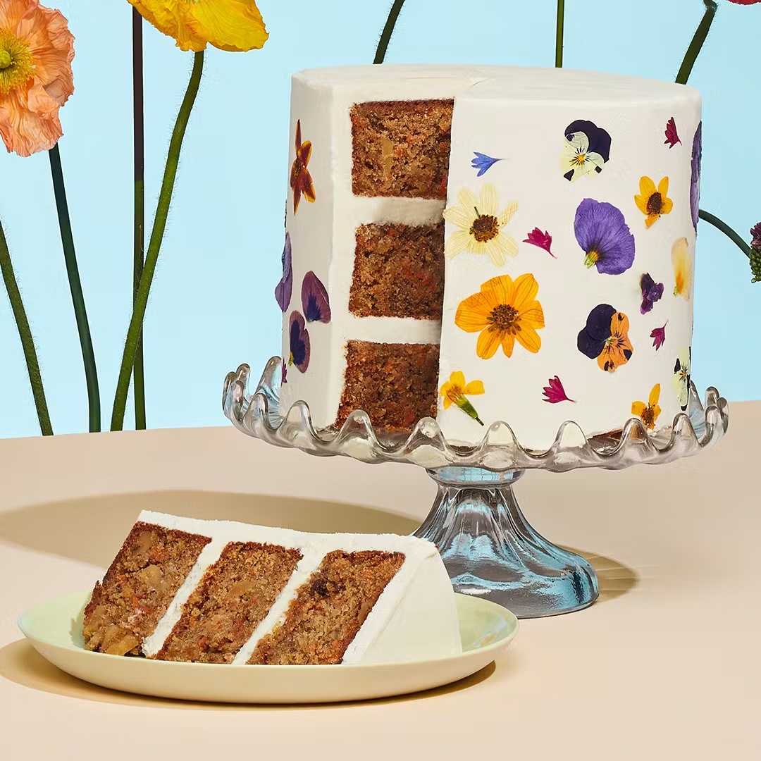Pressed Flower Cake
