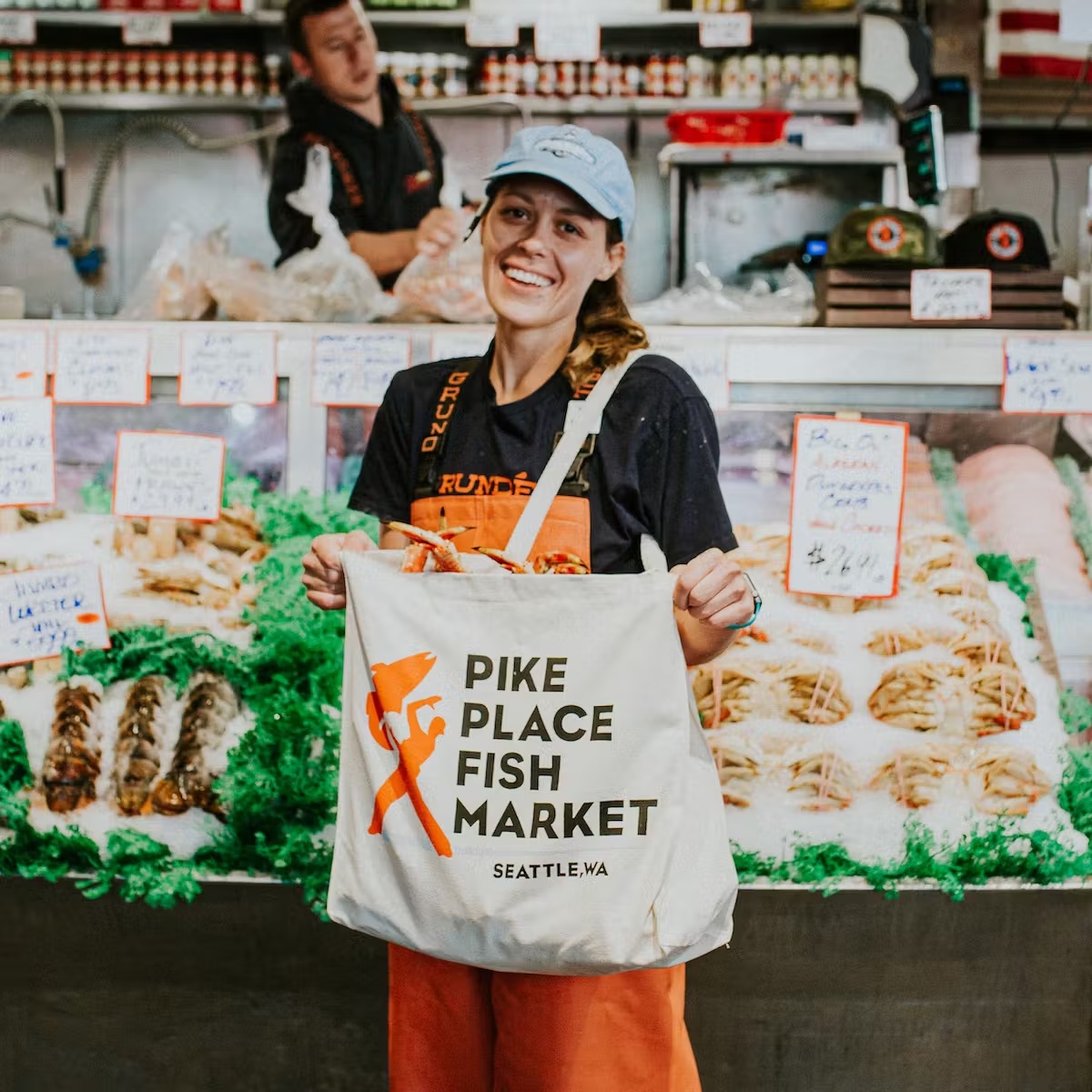 Pike Place Fish Canvas Bag