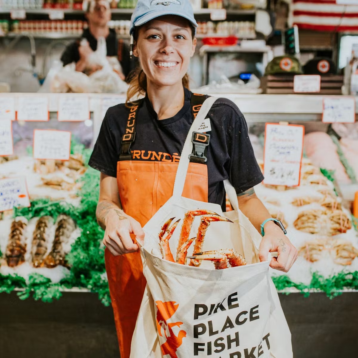 Pike Place Fish Canvas Bag