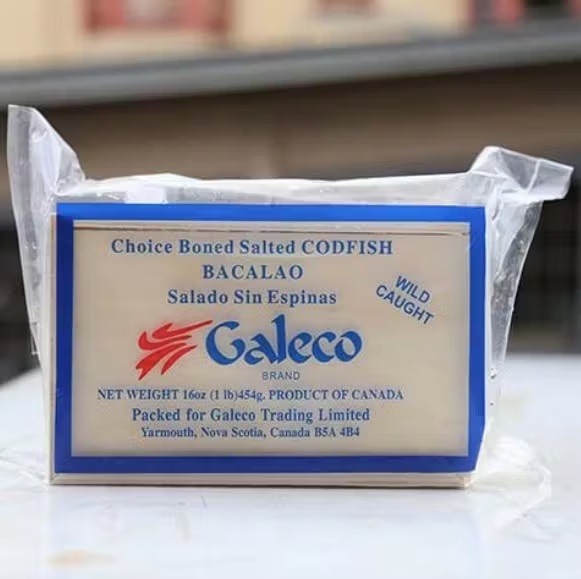 Bacalao (Salted Cod) - Fillet, Canada, 16oz Box
