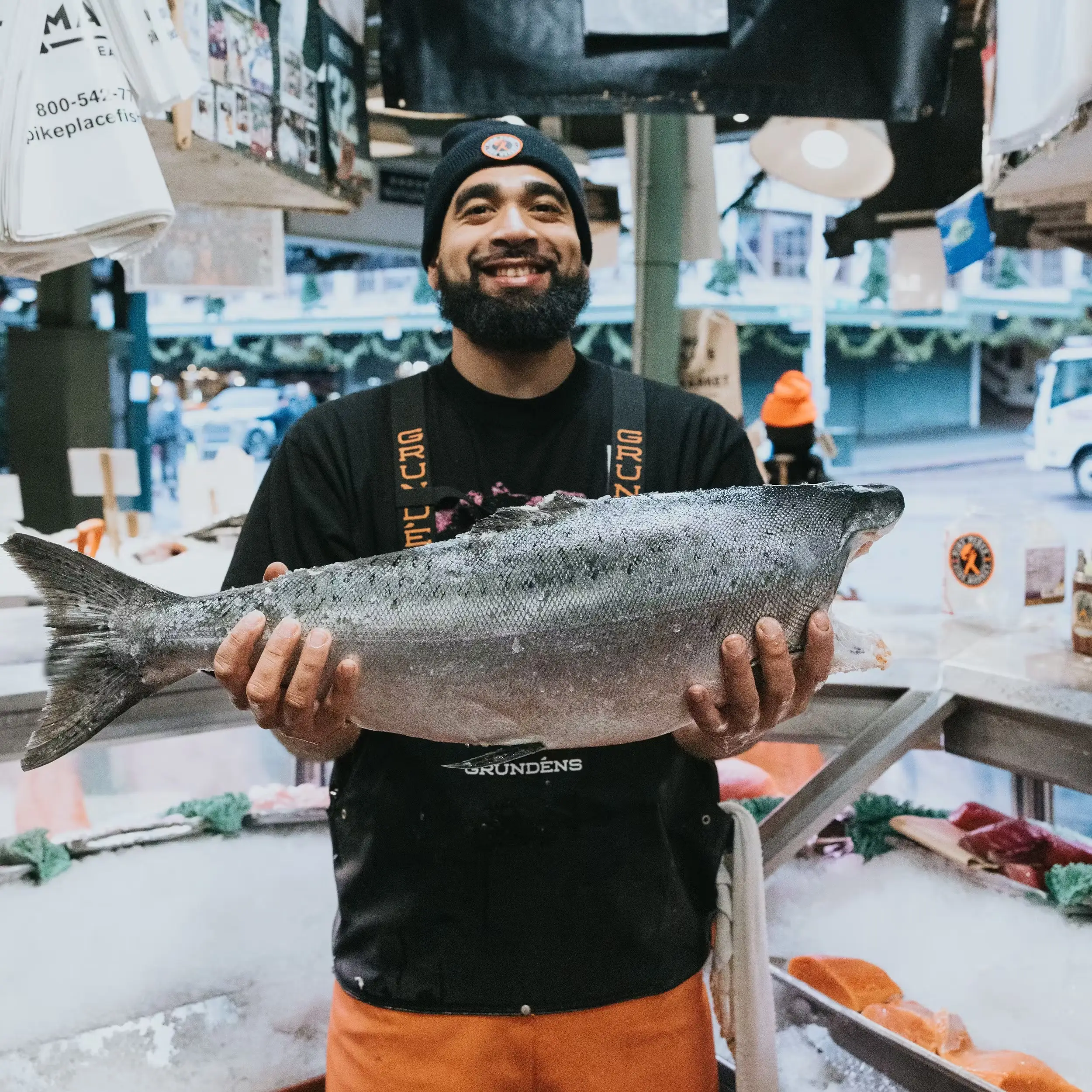 King Salmon - Whole Fish, Wild, Pacific, 12 lbs USA